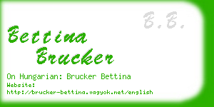 bettina brucker business card